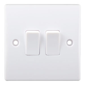 ALPINE 10A SWITCH 2 GANG 1 WAY