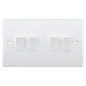 ALPINE 10A SWITCH 4 GANG 2 WAY