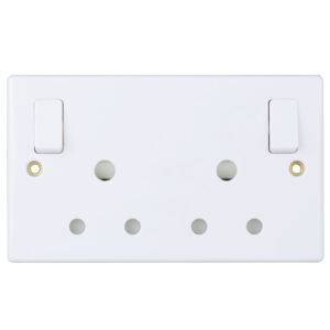 ALPINE 13A SOCKET TWIN FLUSH