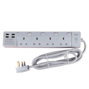 T&J EXTENTION CORD 4 WAY USB SV884USB