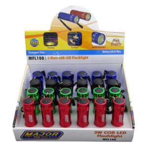 MAJOR TECH 24 PIECE 3W COB LED FLASHLIGHTS