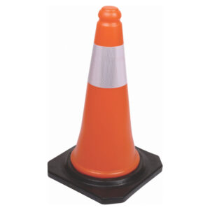 ROAD CONE 50CM BLACK BASE