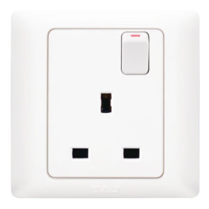 T&J SOCKET 13A SINGLE DK818S WHITE