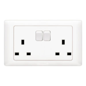 T&J SOCKET 13A TWIN DK813SDB WHITE